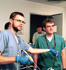 residents in surgical simulation