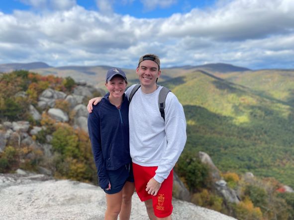University of Virginia Emily Jordan, MD, Surgery Resident hikes Old Rag with a Friend